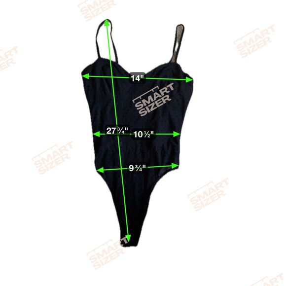Size Small NWT Black Polkadot Bodysuit - Picture 4 of 4